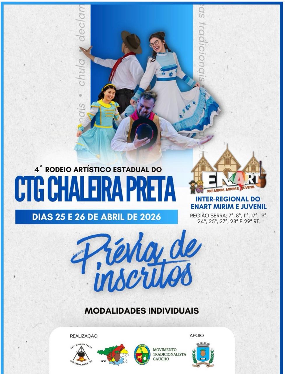 4º Rodeio Artístico do CTG Chaleira Preta